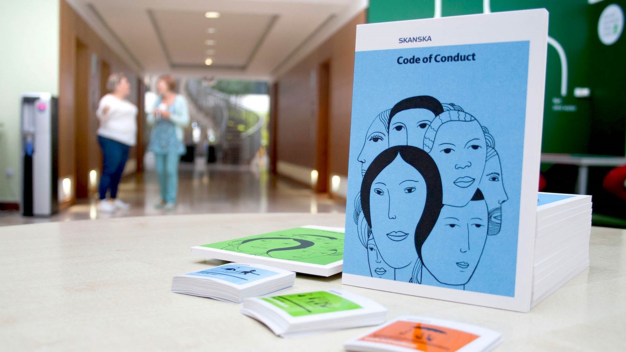 Code-of-conduct-brochure-in-Maple-Cross-head-office