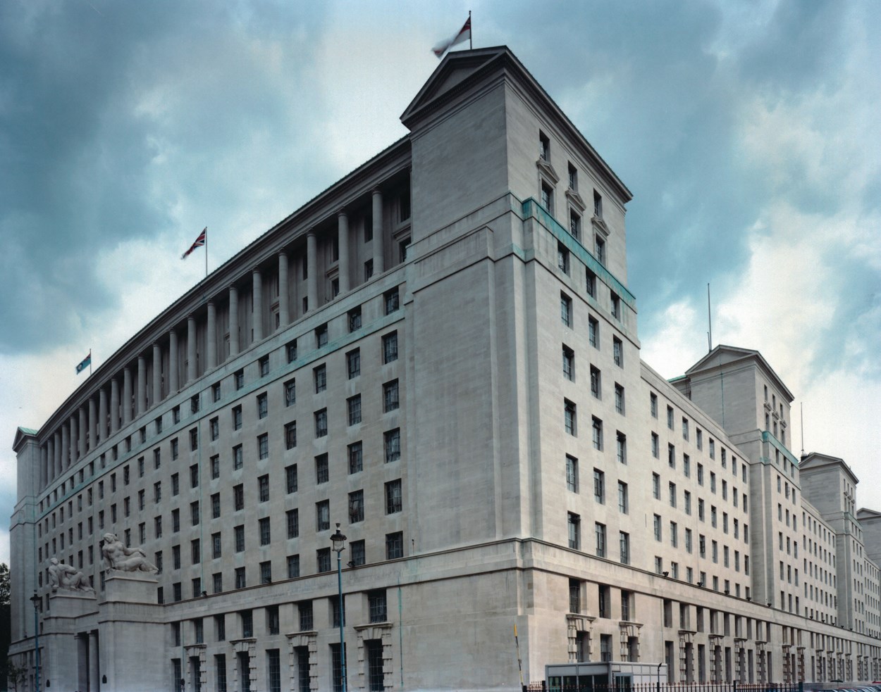 The outside of the Ministry of Defence in Whitehall