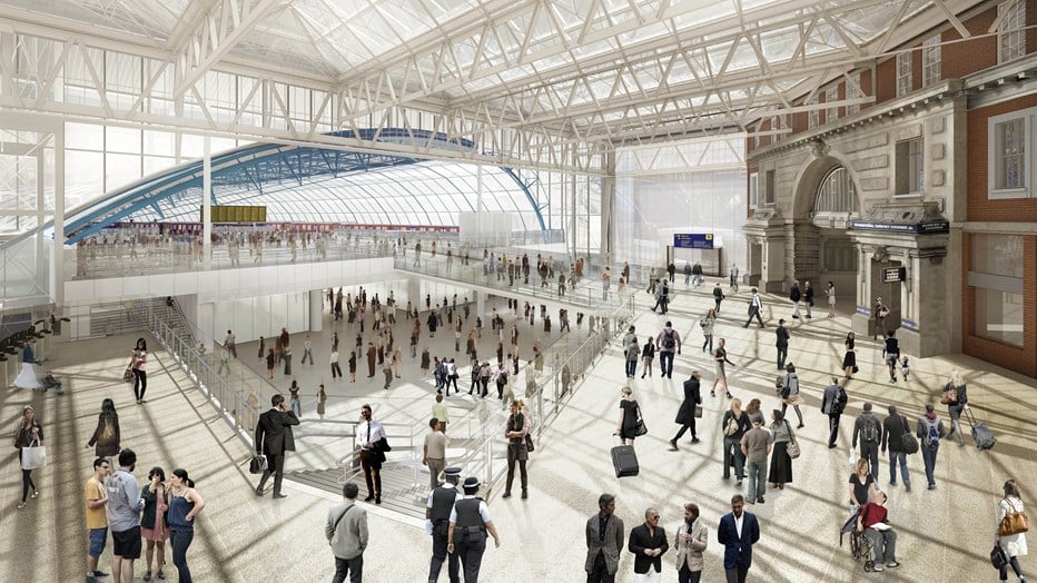 Waterloo station improvement artist impression