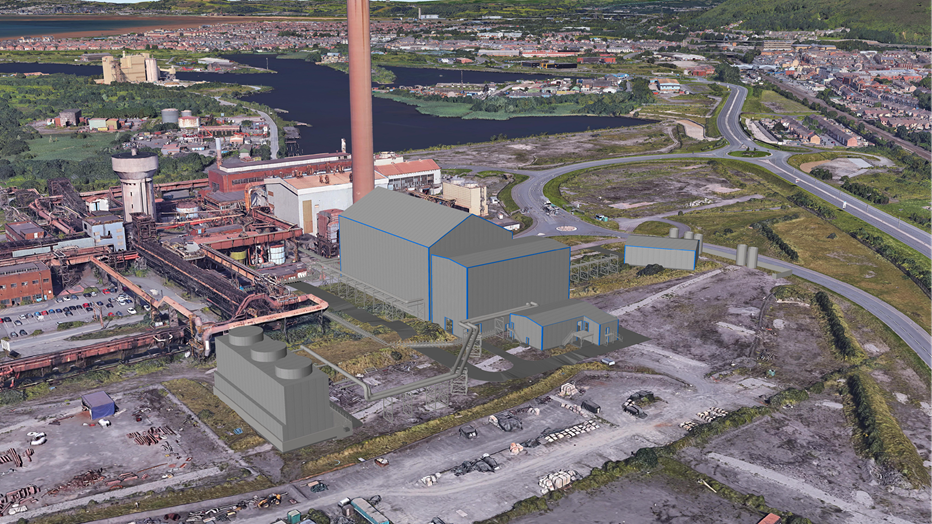 Tata Steel - Google earth overhead view