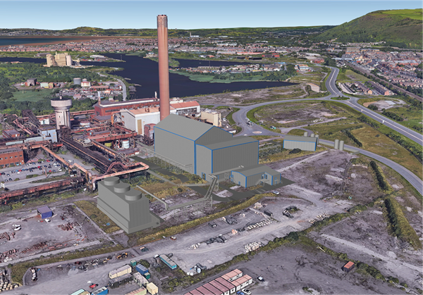 Tata Steel - Google earth overhead view